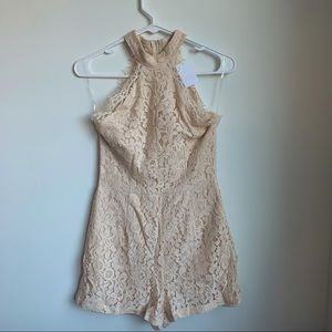 White Lace Romper